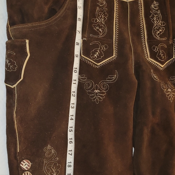 Authentic from Germany Mens Leath Lederhosen I believe this would be a 38 waist. - Picture 4 of 7